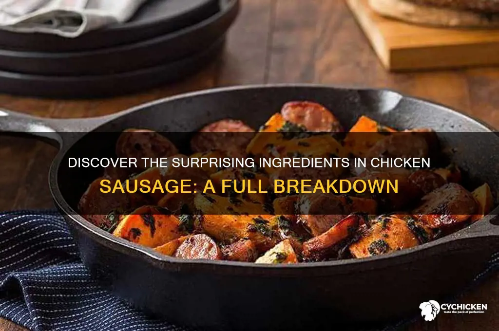 what are the ingredients in chicken sausage