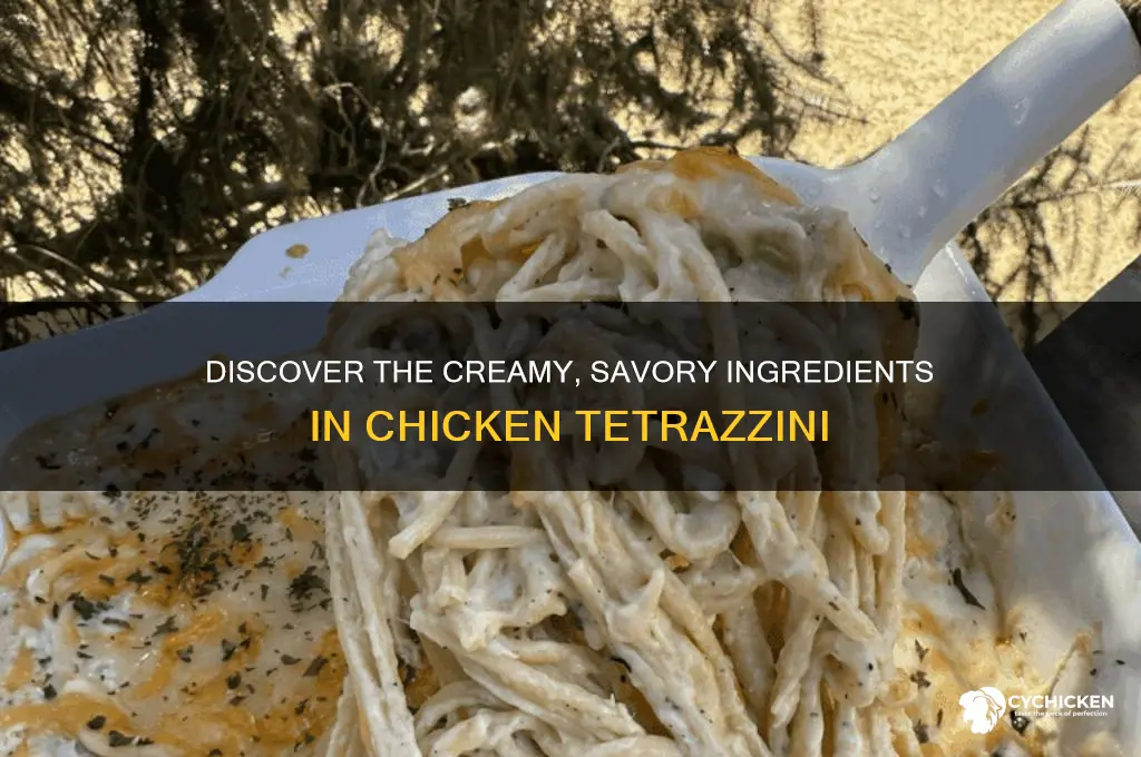 what are the ingredients in chicken tetrazzini