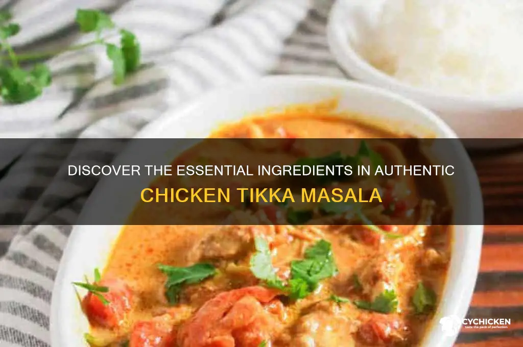 what are the ingredients in chicken tikka masala