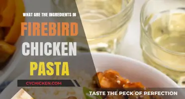 Discover the Flavorful Ingredients in Firebird Chicken Pasta Recipe