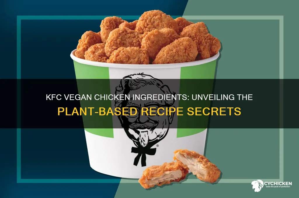 what are the ingredients in kfc vegan chicken