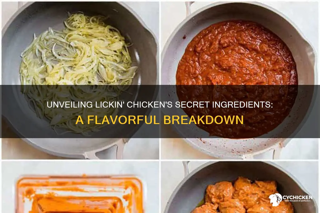 what are the ingredients in lickin chicken mean