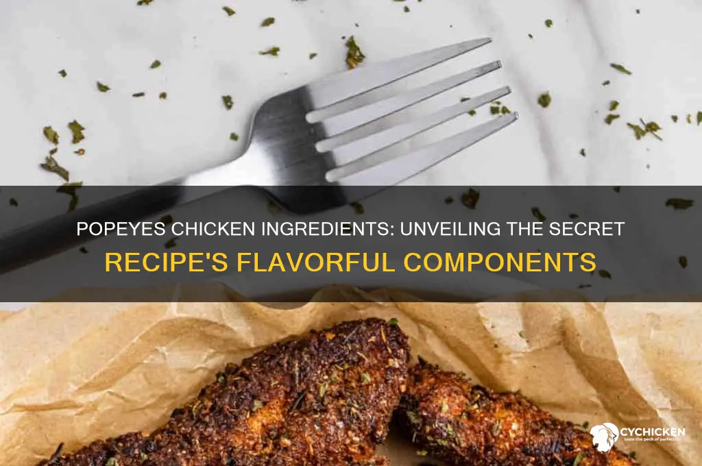 what are the ingredients in popeyes chicken