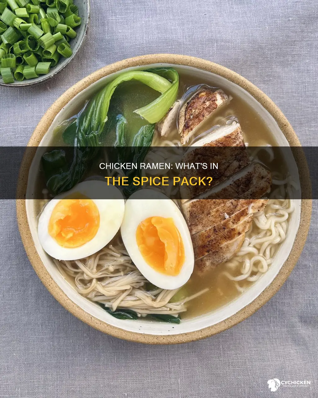 what are the ingredients in raman noodle chicken soice pack