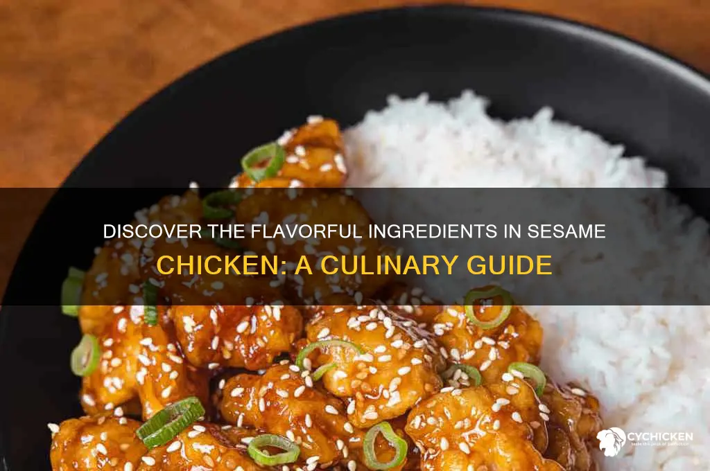 what are the ingredients in sesame chicken