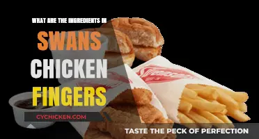 Swans Chicken Fingers Ingredients: A Detailed Breakdown of the Recipe