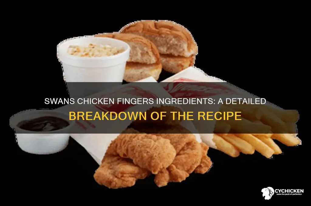 what are the ingredients in swans chicken fingers