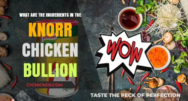 Knorr Chicken Bullion: What's in the Mix?