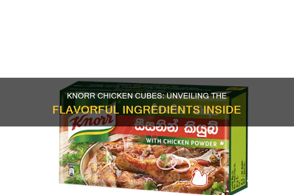 what are the ingredients of knorr chicken cubes