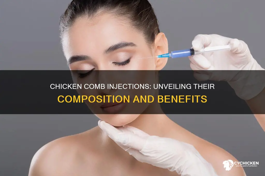 what are the injections made with chicken comb
