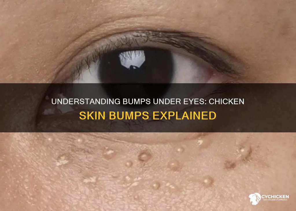 what are the little chicken skin bumps under my eyes