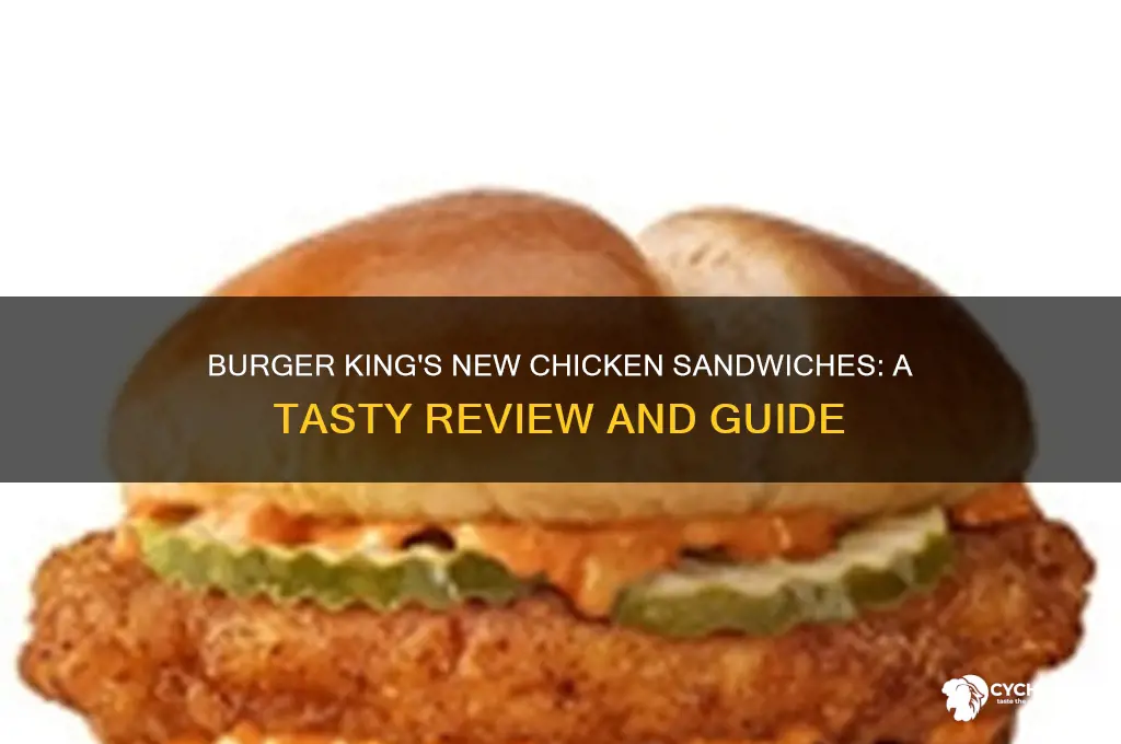 what are the new chicken sandwiches at burger king