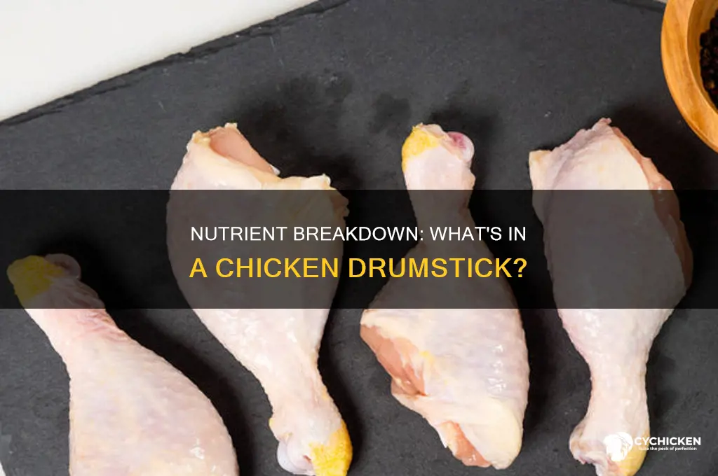 what are the nutrients in one chicken drumstick