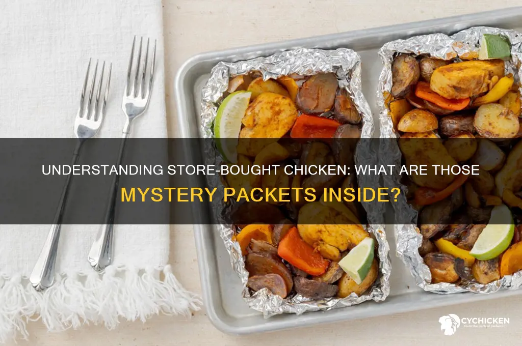what are the packets in store chicken