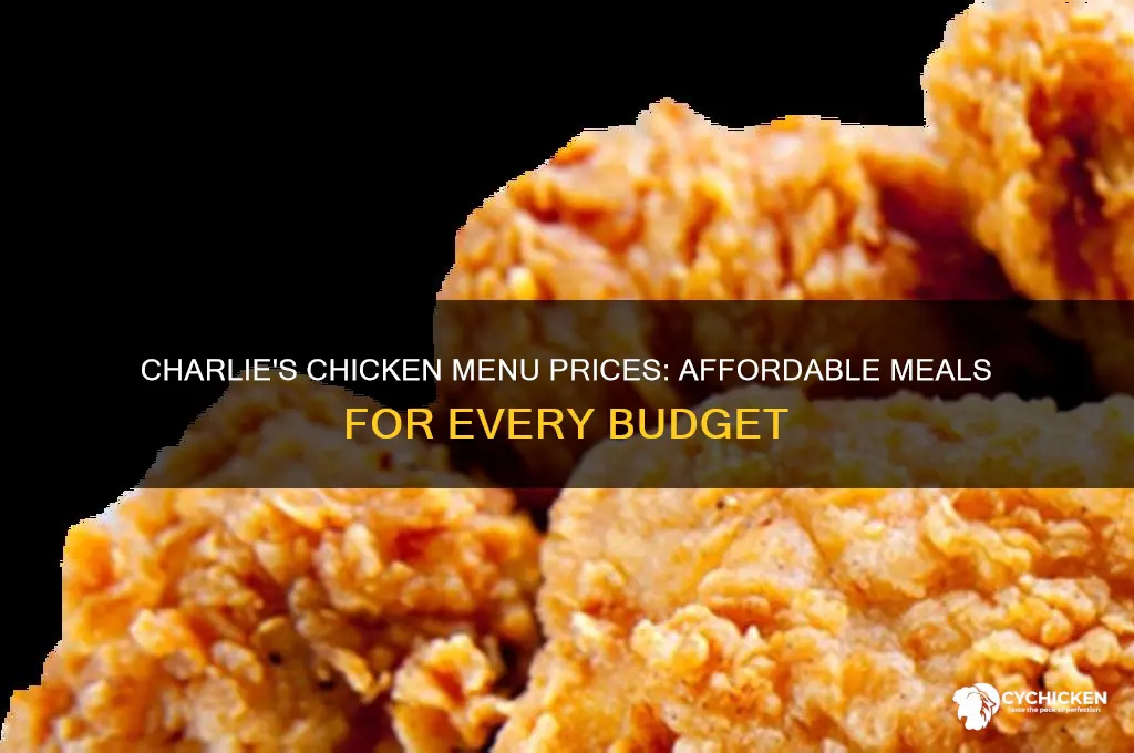 what are the prices at charlie