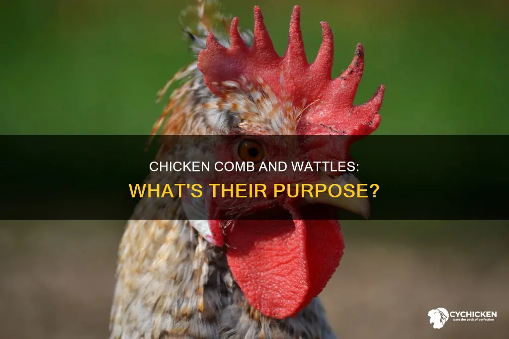 what are the red parts on a chicken called