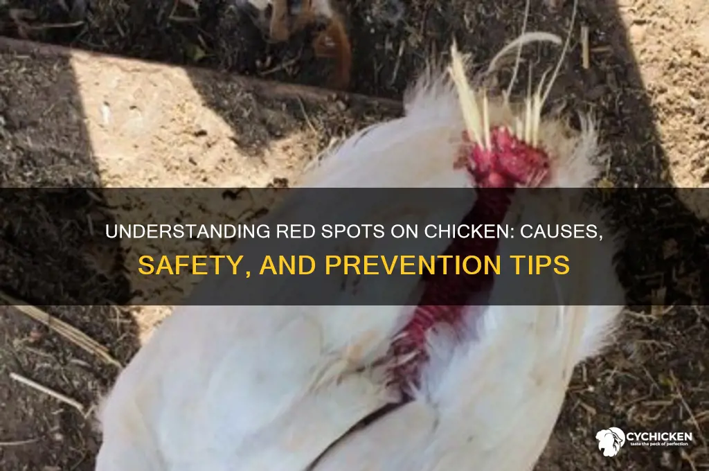 what are the red spots on chicken