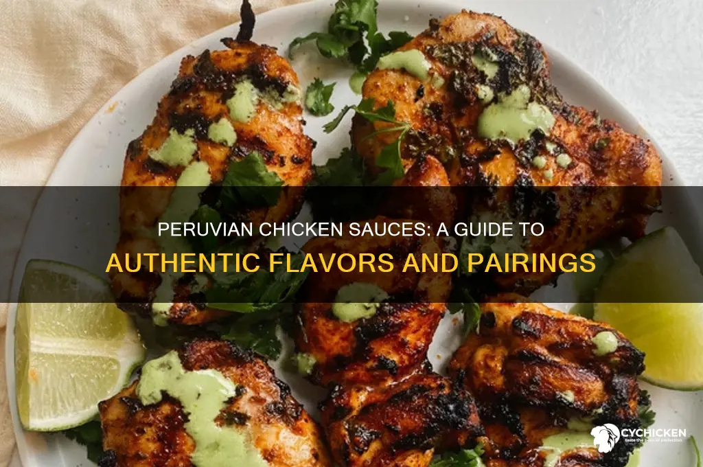 what are the sauce that come with peruvian chicken
