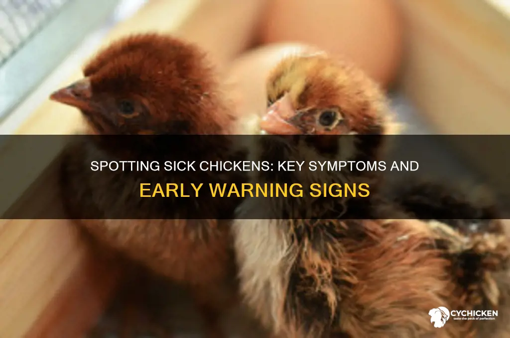 what are the signs of a sick chicken