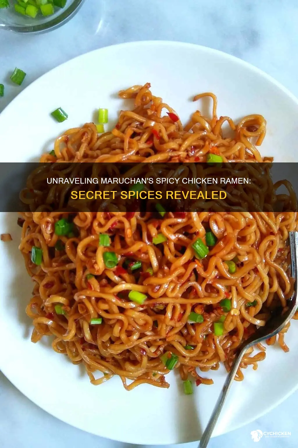 what are the spices in spicy chicken ramen maruchan