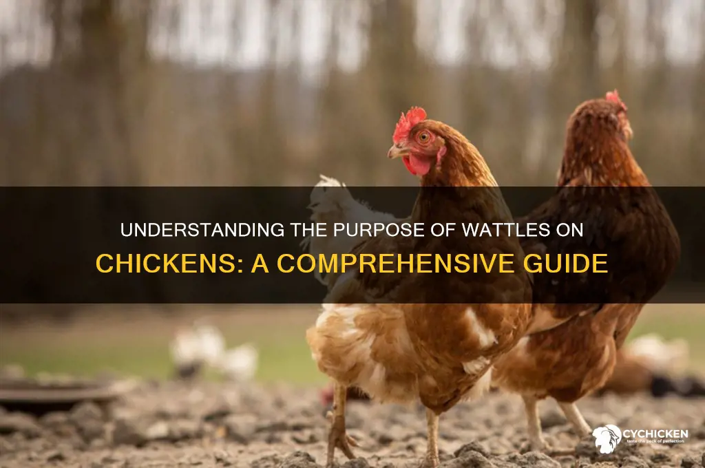 what are the wattles on a chicken for