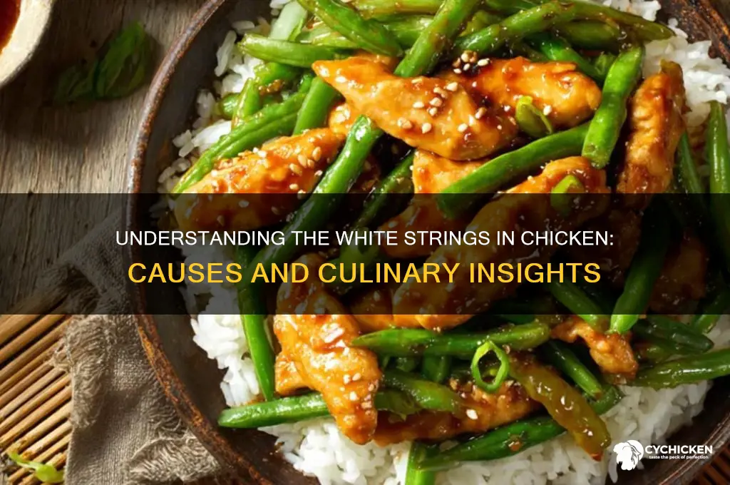 what are the white strings in chicken