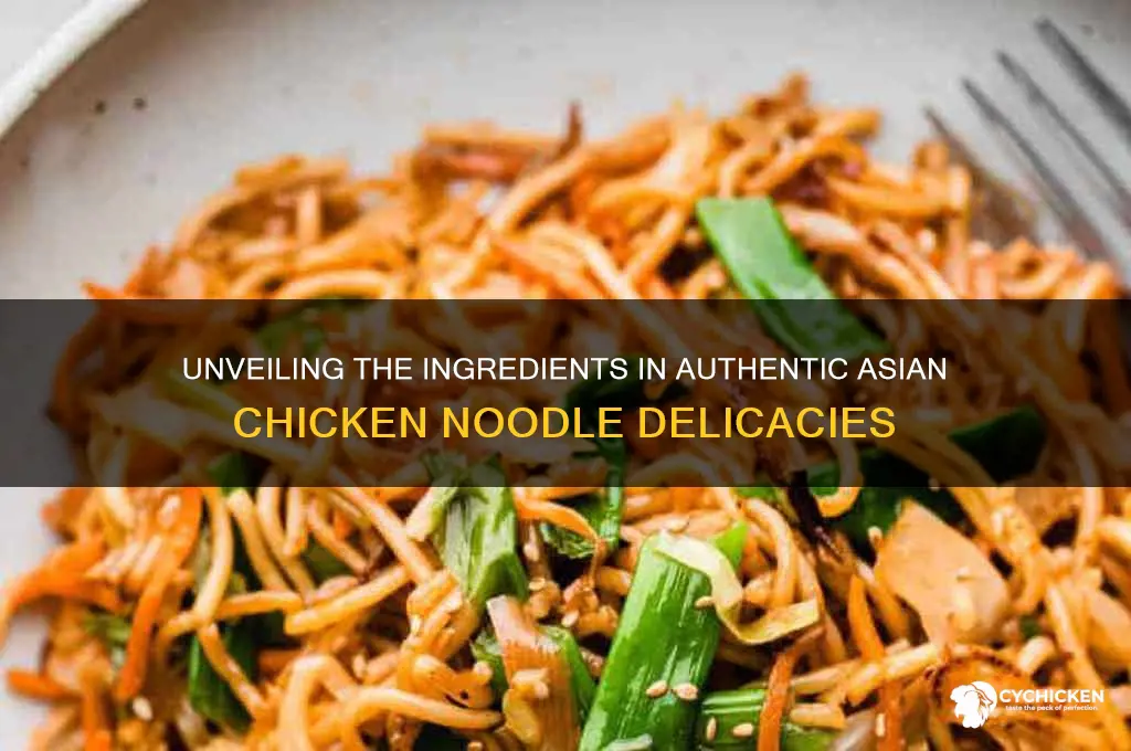 what are these asian chicken noodles made of