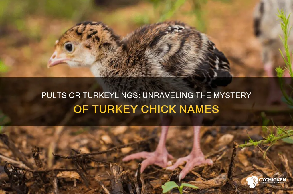 what are turkey chicks called pults or turkeylings