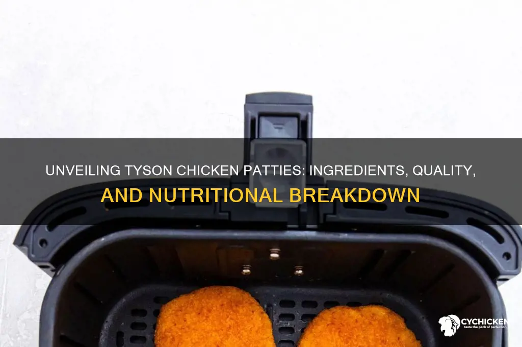 what are tyson chicken patties made of
