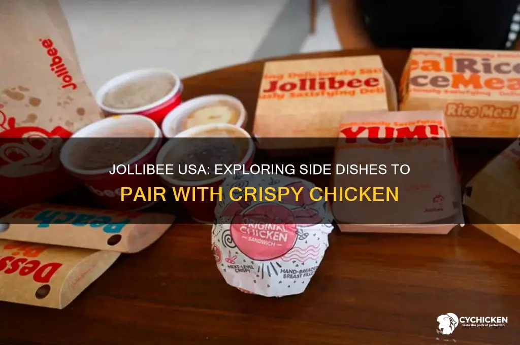 what are usa jollibee side choices for chicken