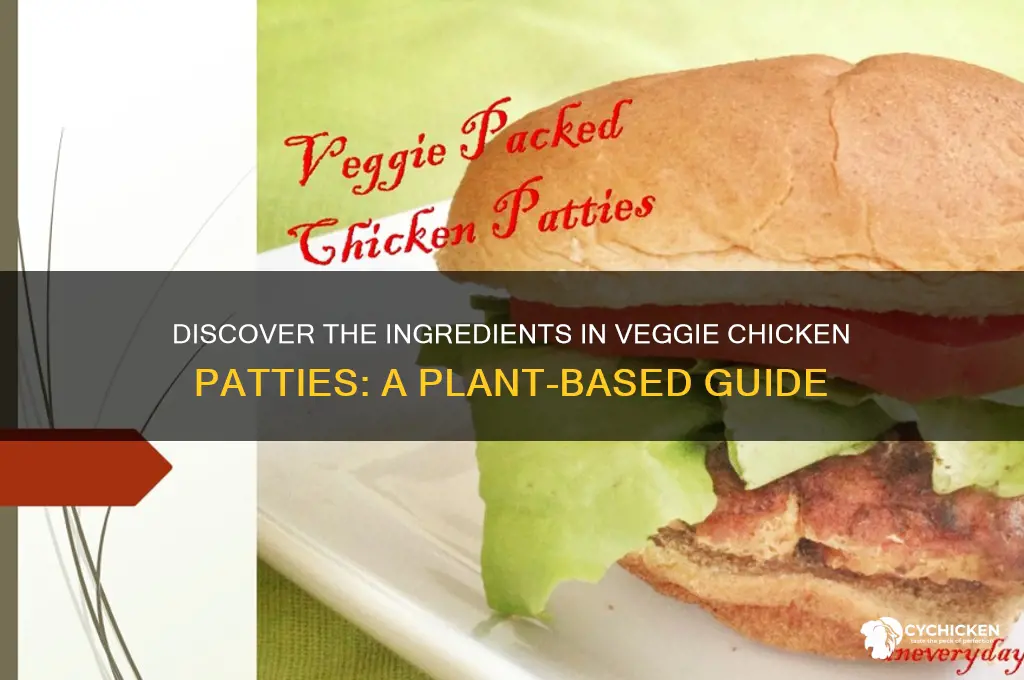 what are veggie chicken patties made of