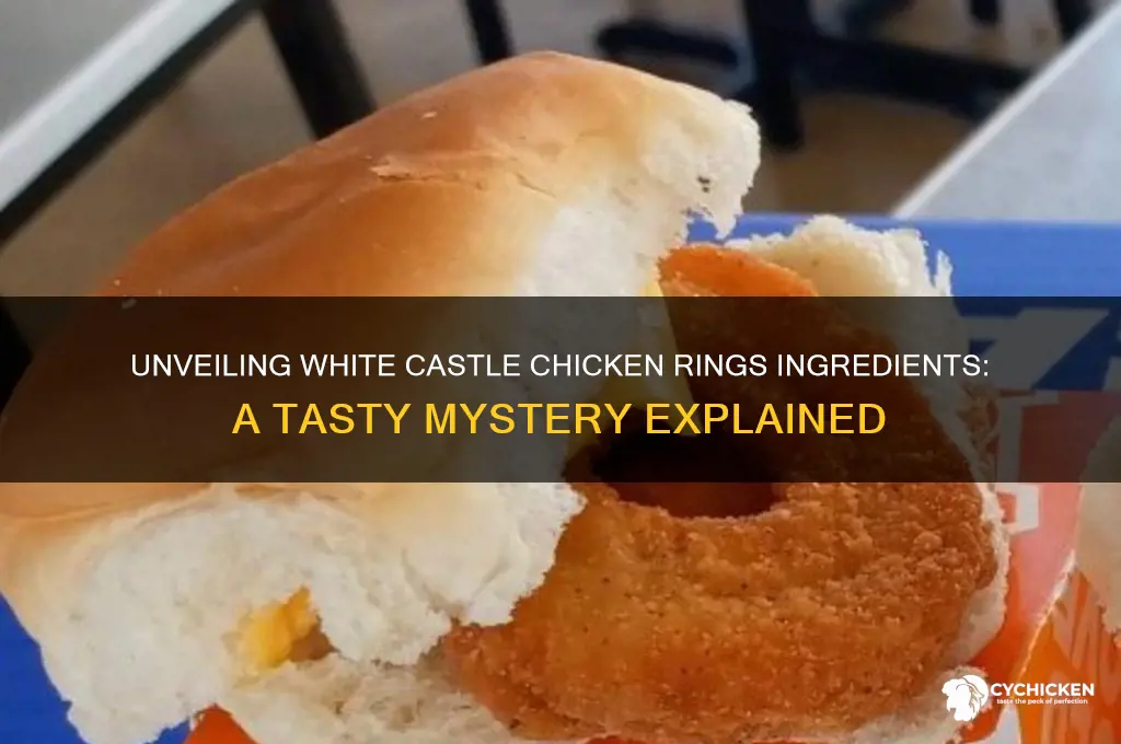 what are white castle chicken rings made of