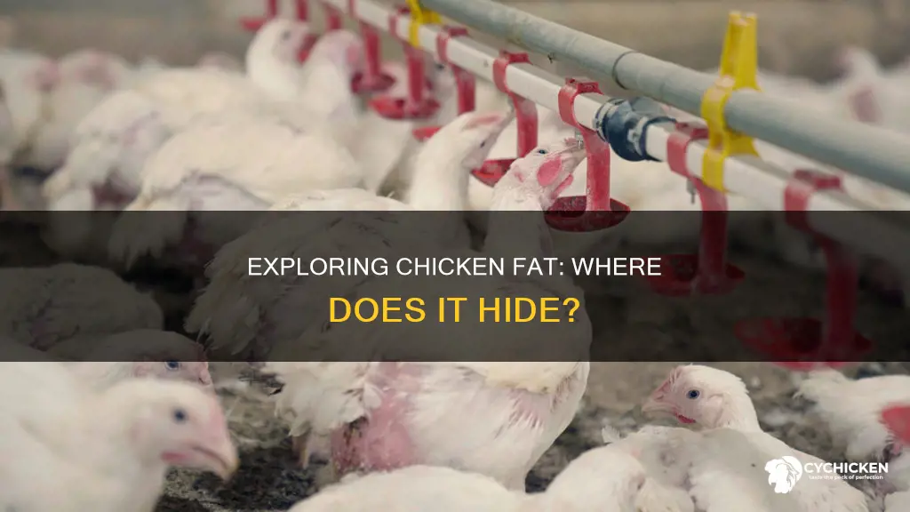 what areas of a chicken have the most fat