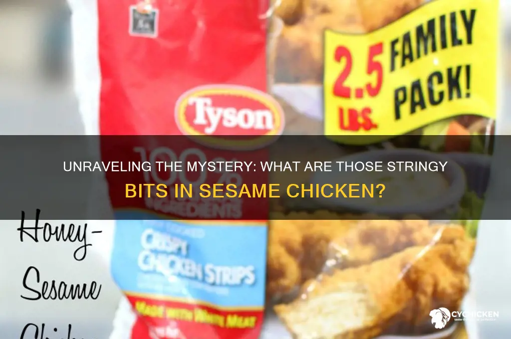 what arethe stringy things in sesame chicken