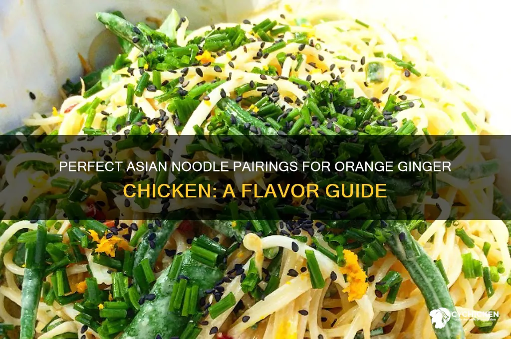 what asian noodle for orange ginger chicken