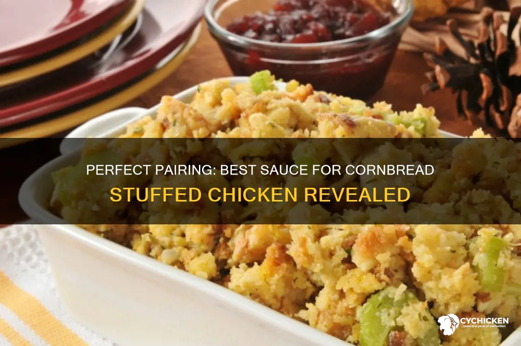 what best sause for cornbread stuffed chicken