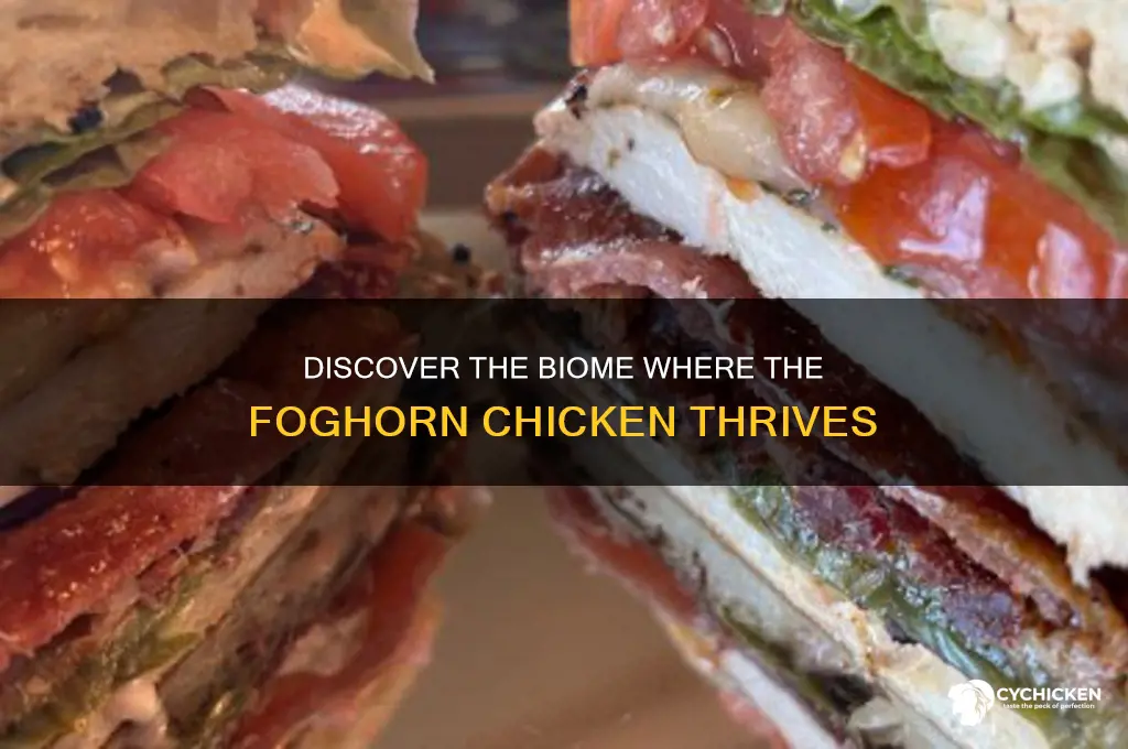what biome is the foghorn chicken found in