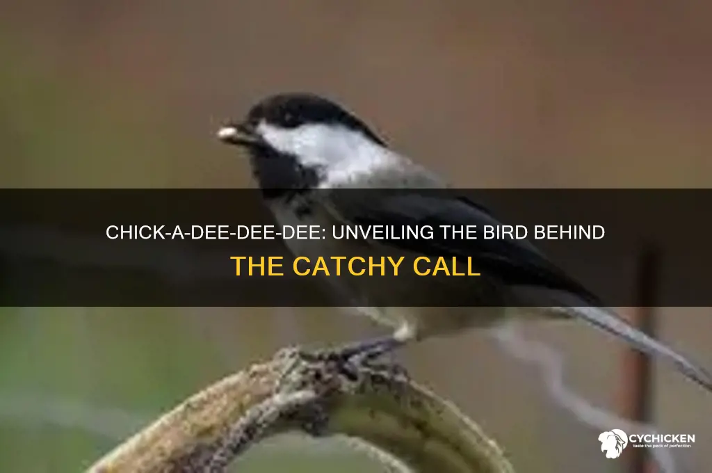 what bird says chick a dee dee dee