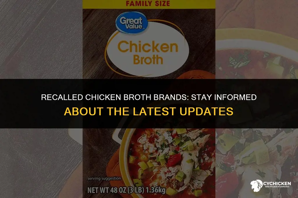 what brand of chicken broth was recalled