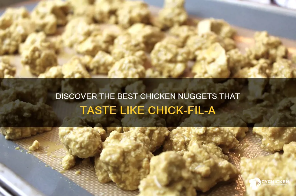 what brand of chicken nuggets taste like chick fil a