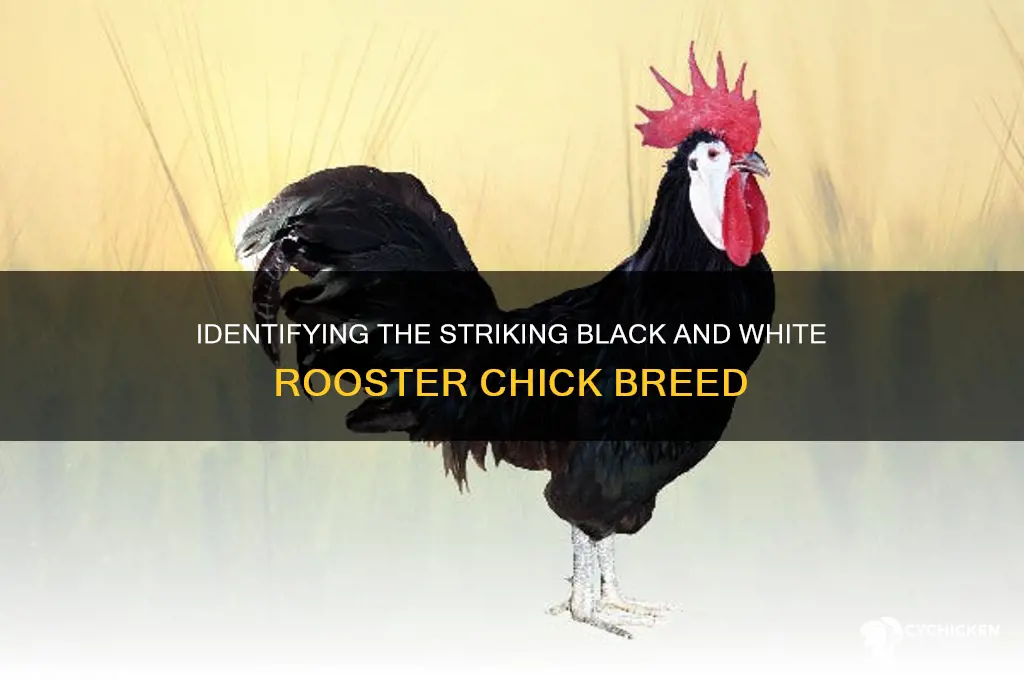 what breed is black and white rooster chick