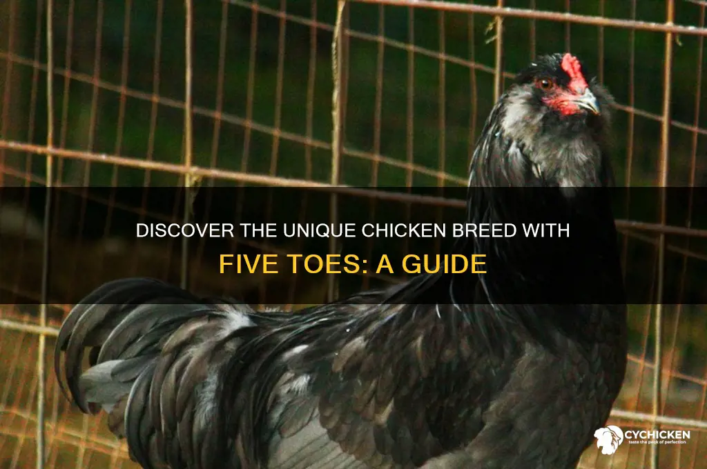 what breed of chicken has 5 toes