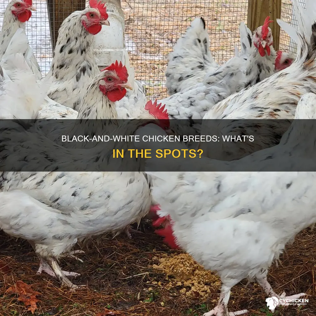what breed of chicken is white with black spots