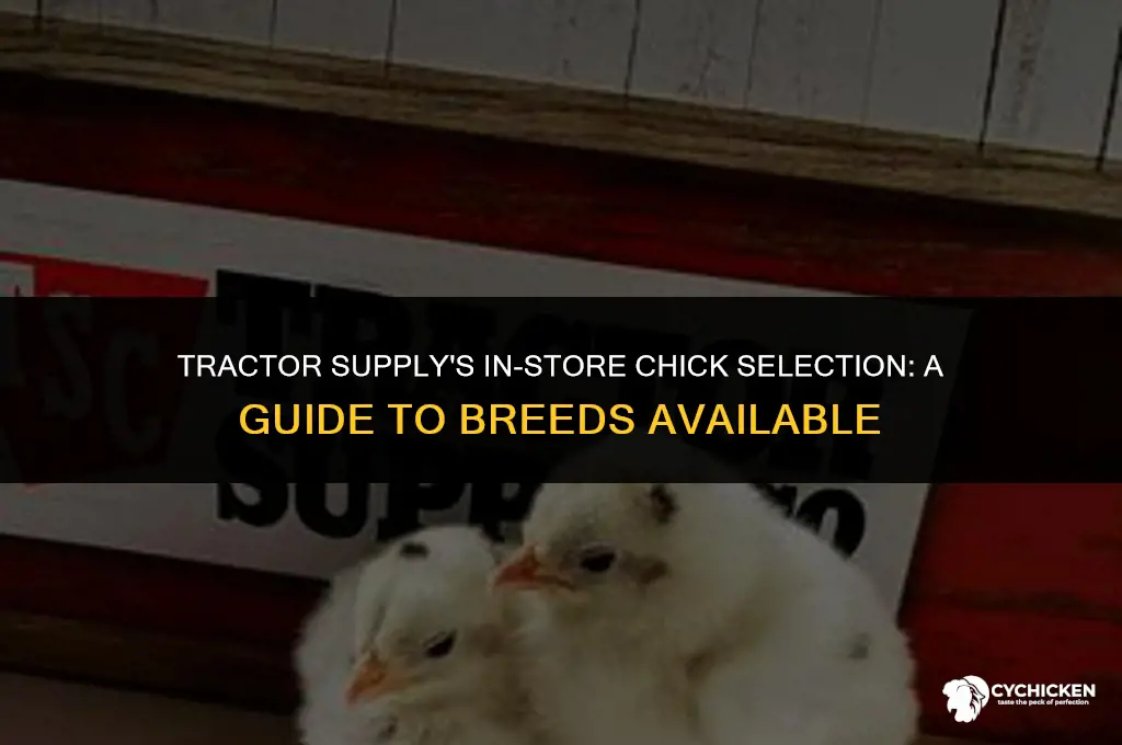 what breed of chicks does tractor supply sale in store