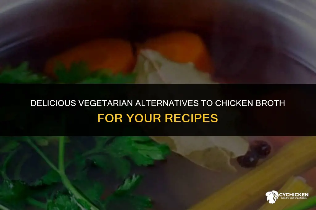 what can a vegetarian substitute for chicken broth