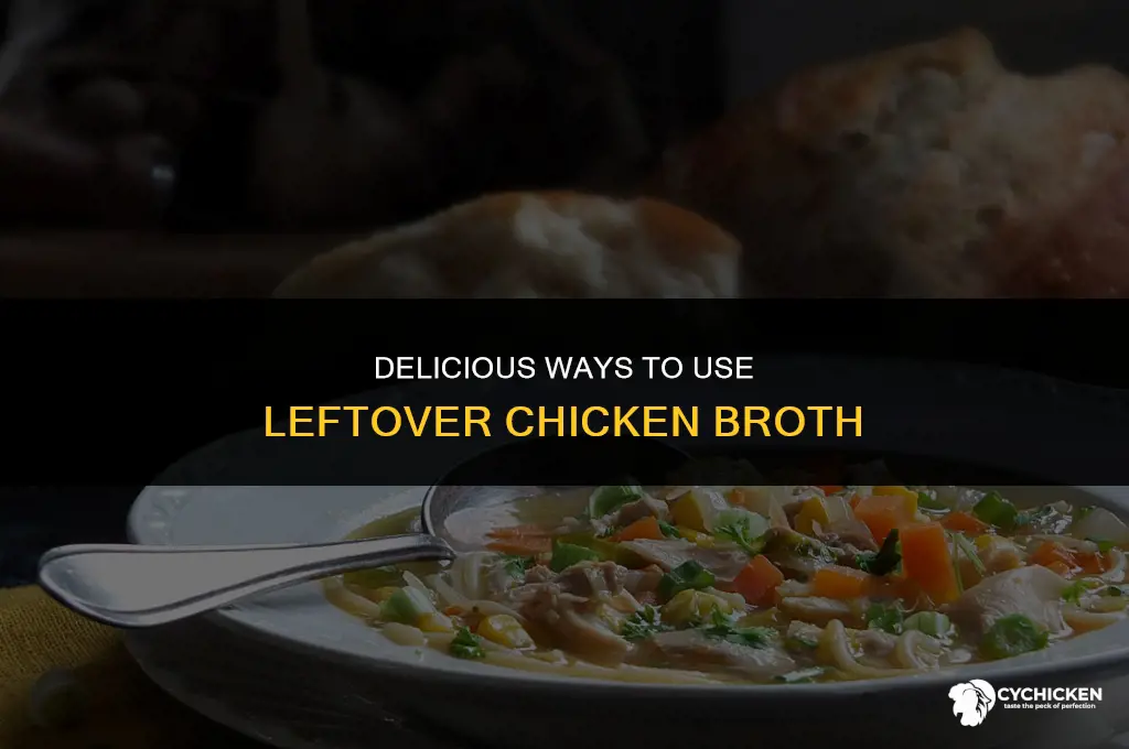 what can i do with leftover chicken broth