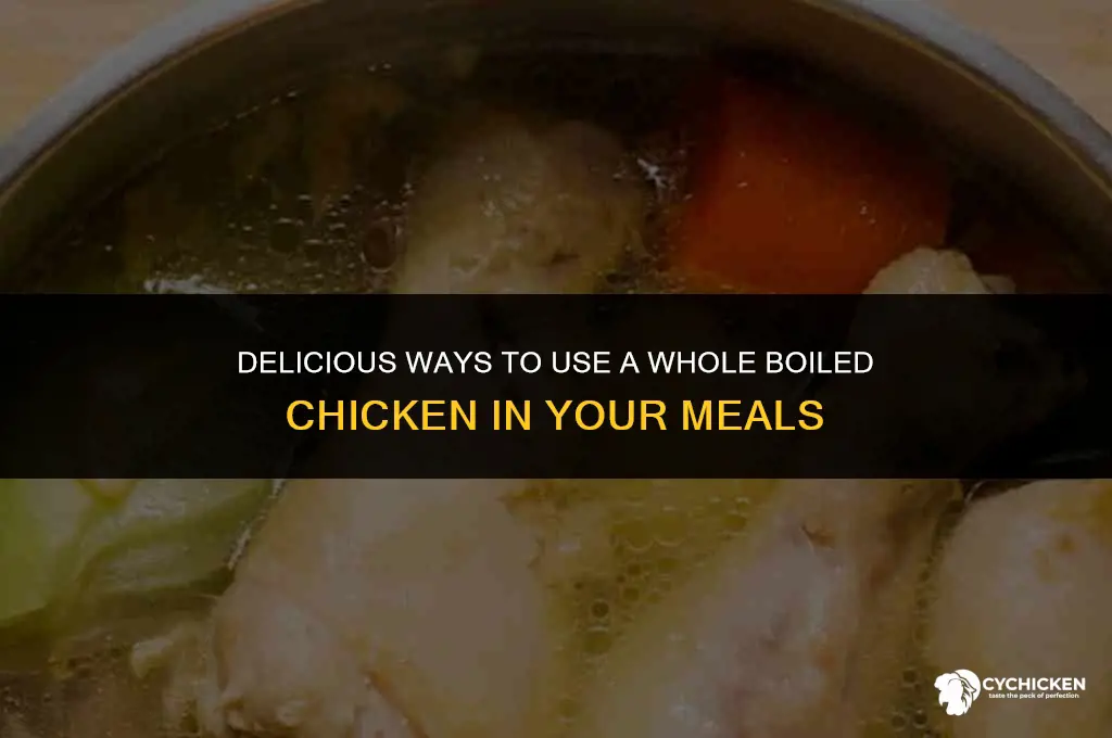 what can i make with a whole boiled chicken
