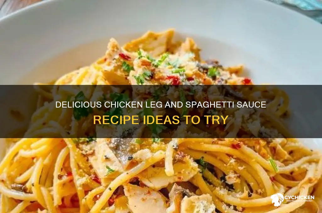 what can i make with chicken legs spaghetti sauce