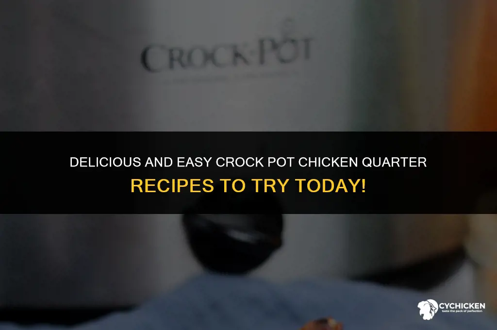 what can i make with chicken quarters crock pot