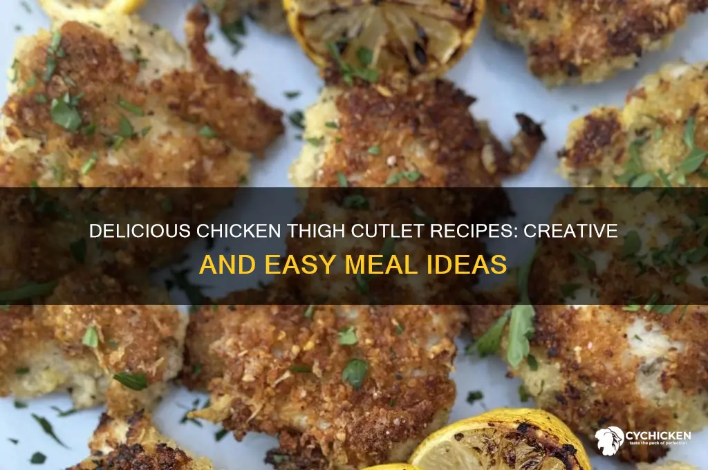 what can i make with chicken thigh cutlets